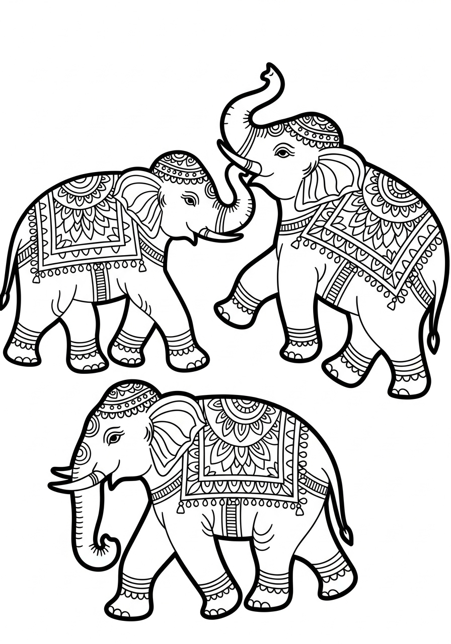 Rangoli 21 disegni da colorare Rangoli da stampare
