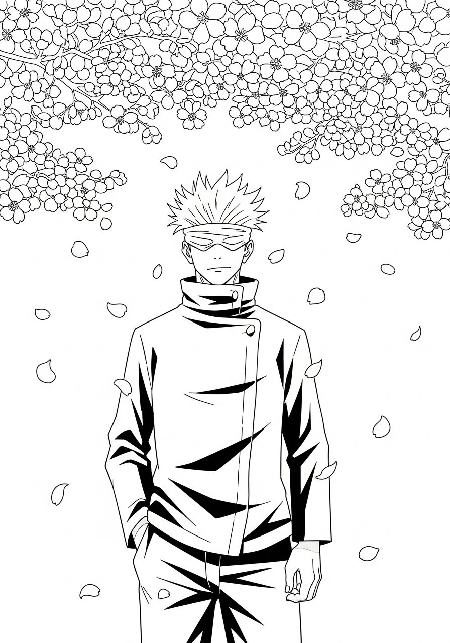 disegni da colorare Satoru Gojo