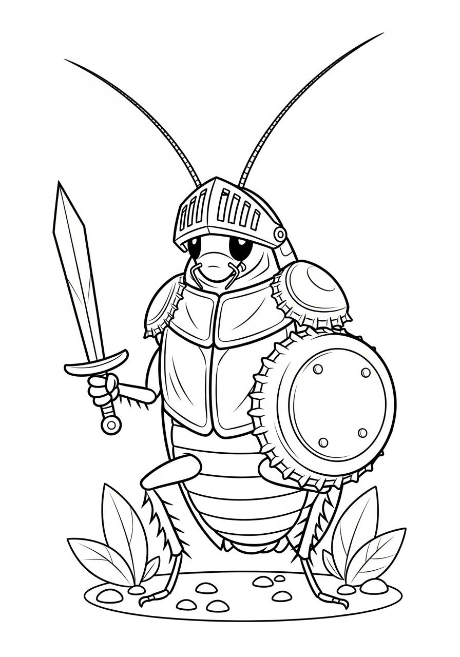 Scarafaggio 12 disegno di Scarafaggio da stampare e colorare