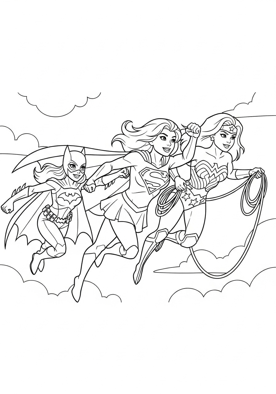 Supergirl 13 disegni di Supergirl da colorare