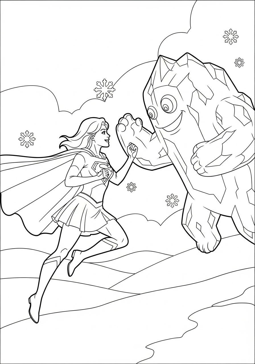 Supergirl 23 immagini Supergirl da colorare e stampare