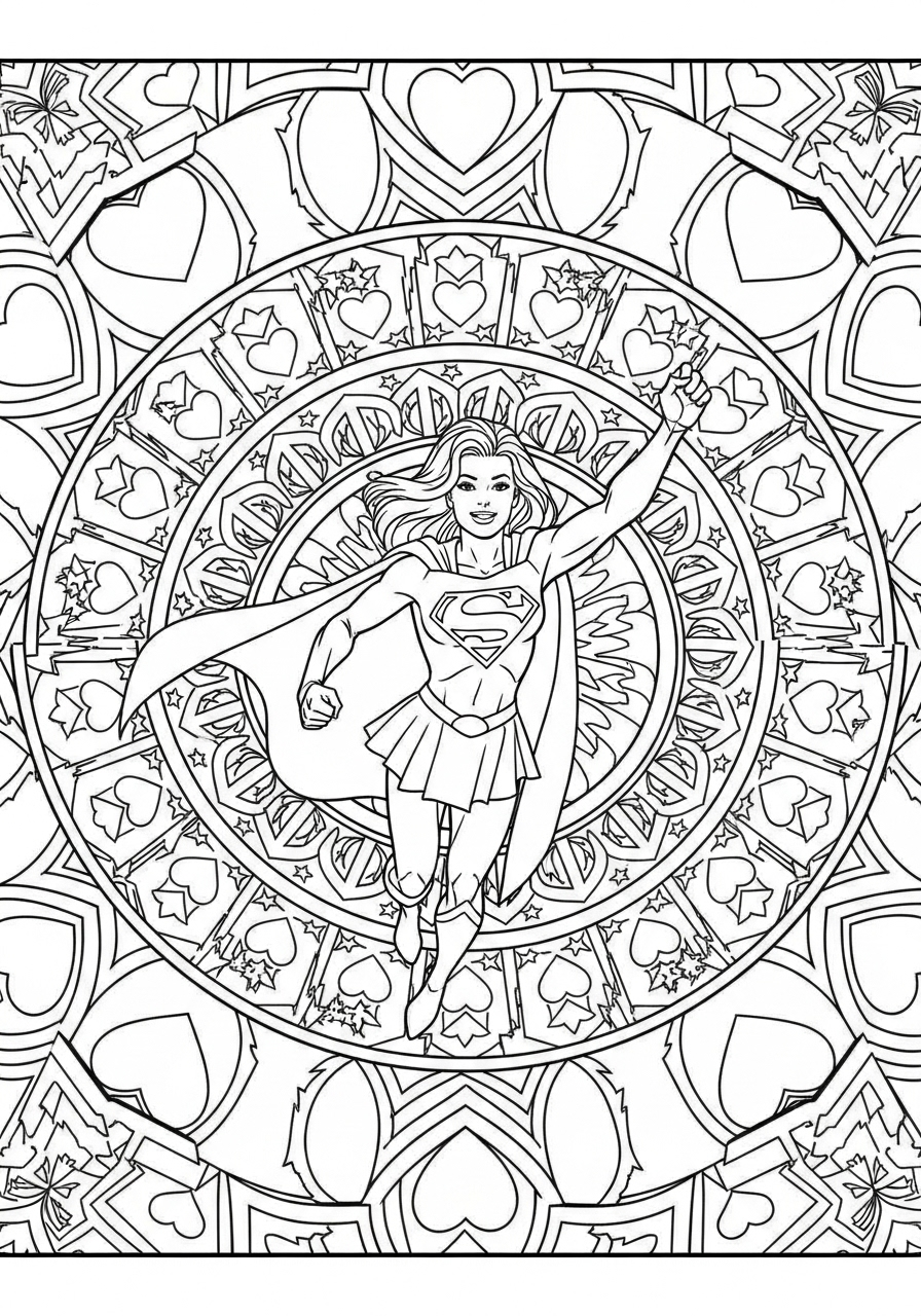 Supergirl 22 Supergirl disegno da colorare