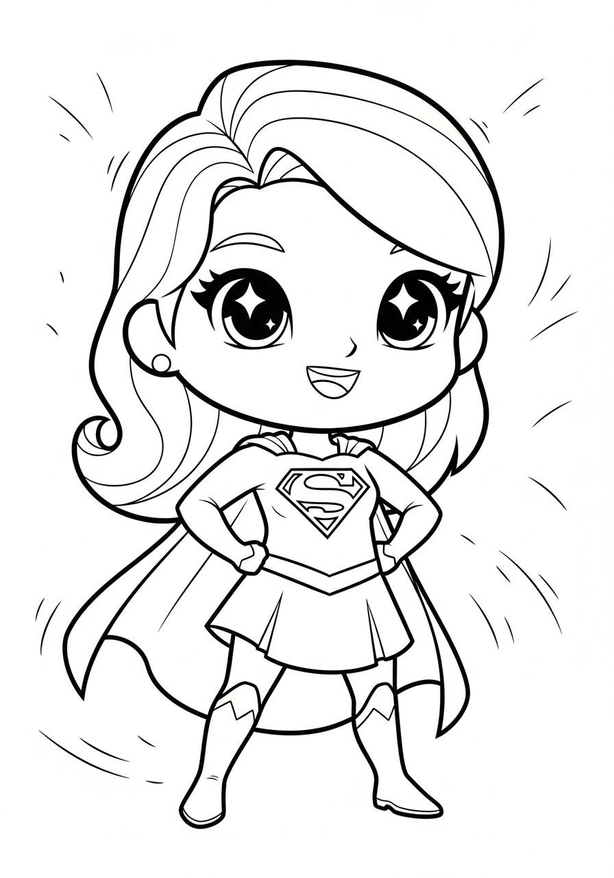 Supergirl 20 Supergirl da colorare