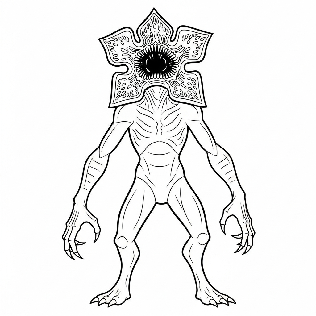 Demogorgon da colorare thumbnail