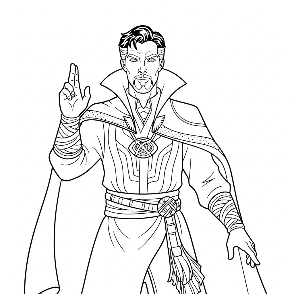 Doctor Strange da colorare thumbnail