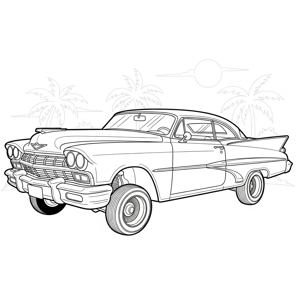 Lowrider da colorare thumbnail