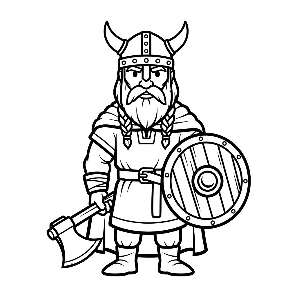 Vichingo da colorare thumbnail