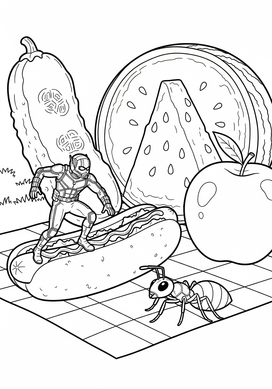 Ant-Man 13 immagini Ant Man da colorare e stampare