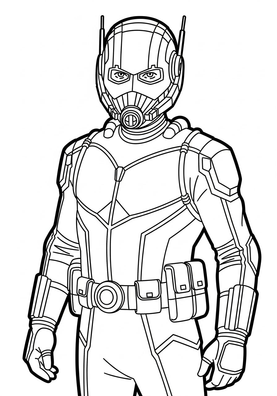 Ant-Man 10 da colorare Ant Man disegno facile bambini