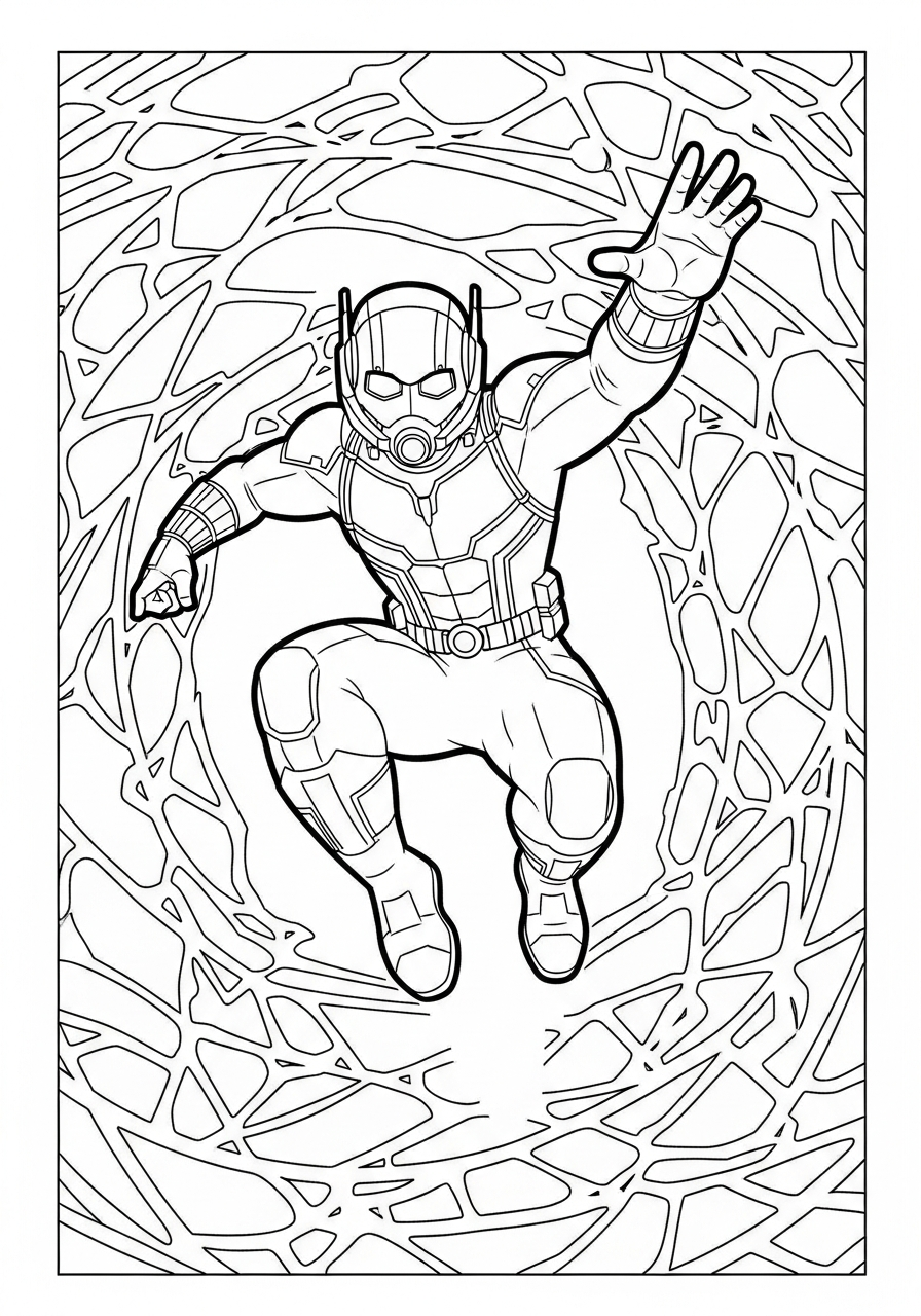 Ant-Man 9 Ant Man da colorare e stampare gratis