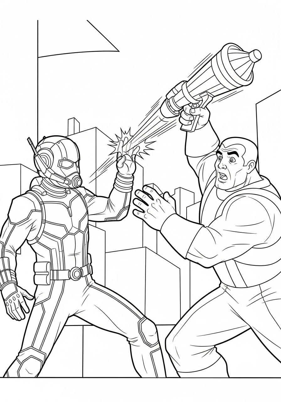 Ant-Man 7 disegni di Ant Man da colorare per bambini