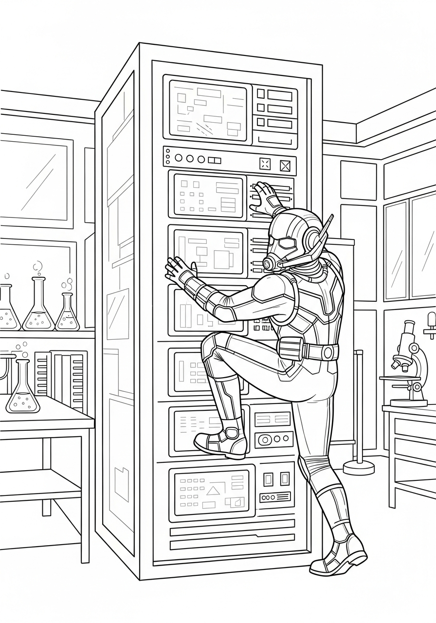 Ant-Man 5 immagini di Ant Man da colorare e stampare