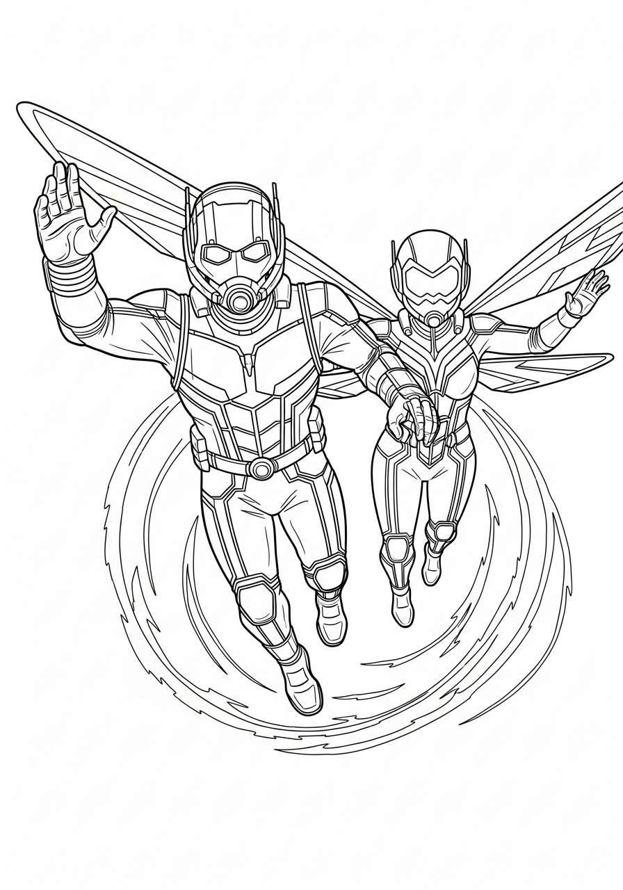 Ant-Man 3 disegni Ant Man da colorare online