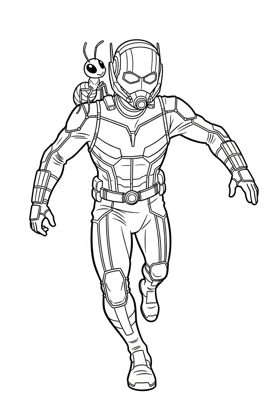 Ant-Man 18 stampe da colorare per bambini Ant Man