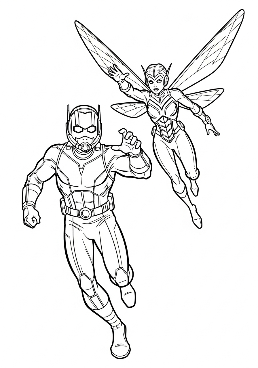 Ant-Man 17 da colorare Ant Man disegno facile bambini 1