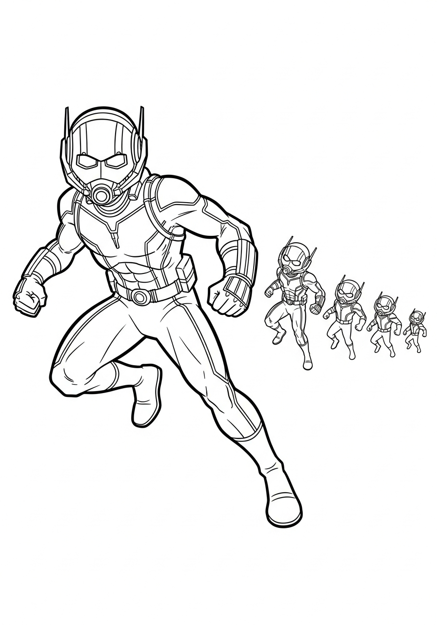 Ant-Man 15 Ant Man disegno da colorare 1