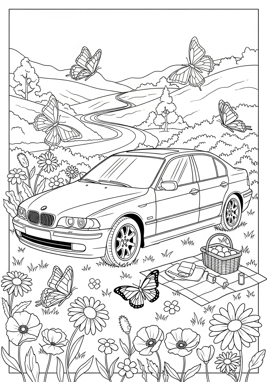 BMW 12 disegno BMW da colorare