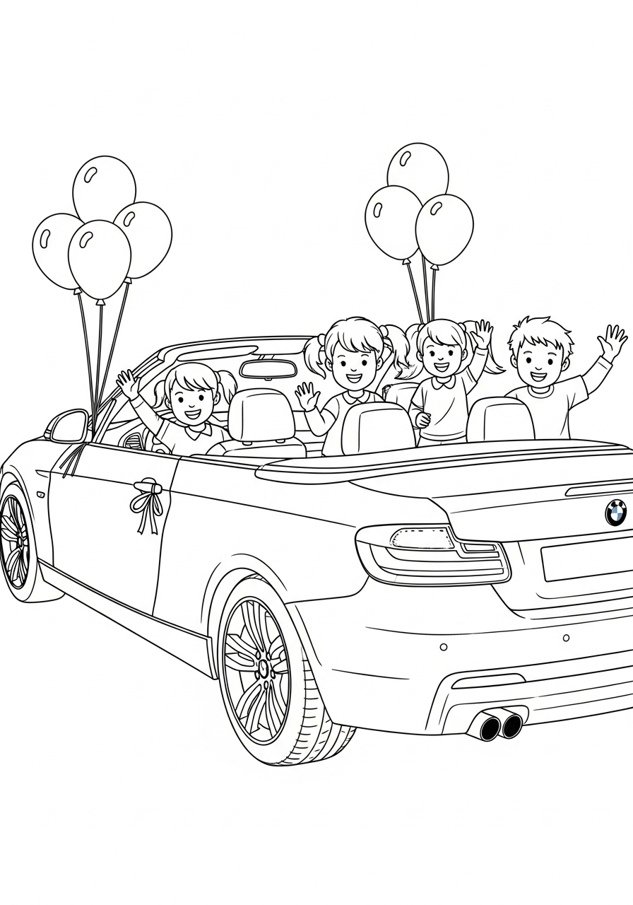 BMW 15 BMW disegno da colorare facile 1
