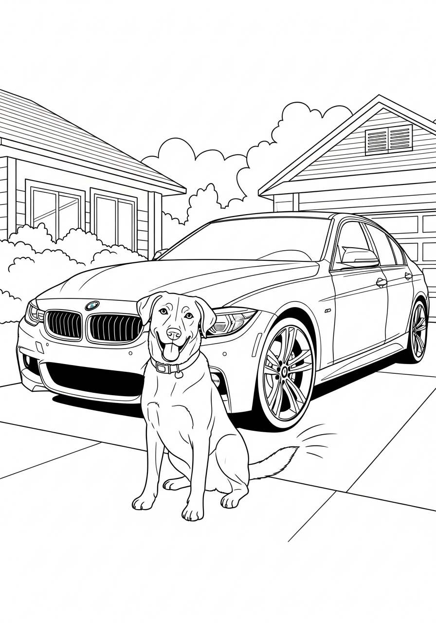 BMW 17 foto BMW da colorare