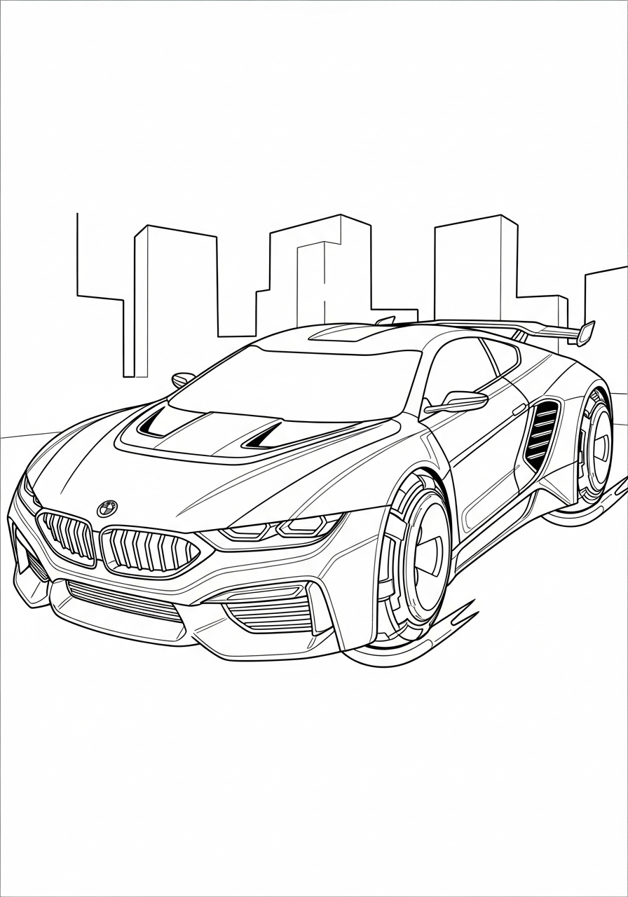 BMW 19 immagini da colorare BMW gratis