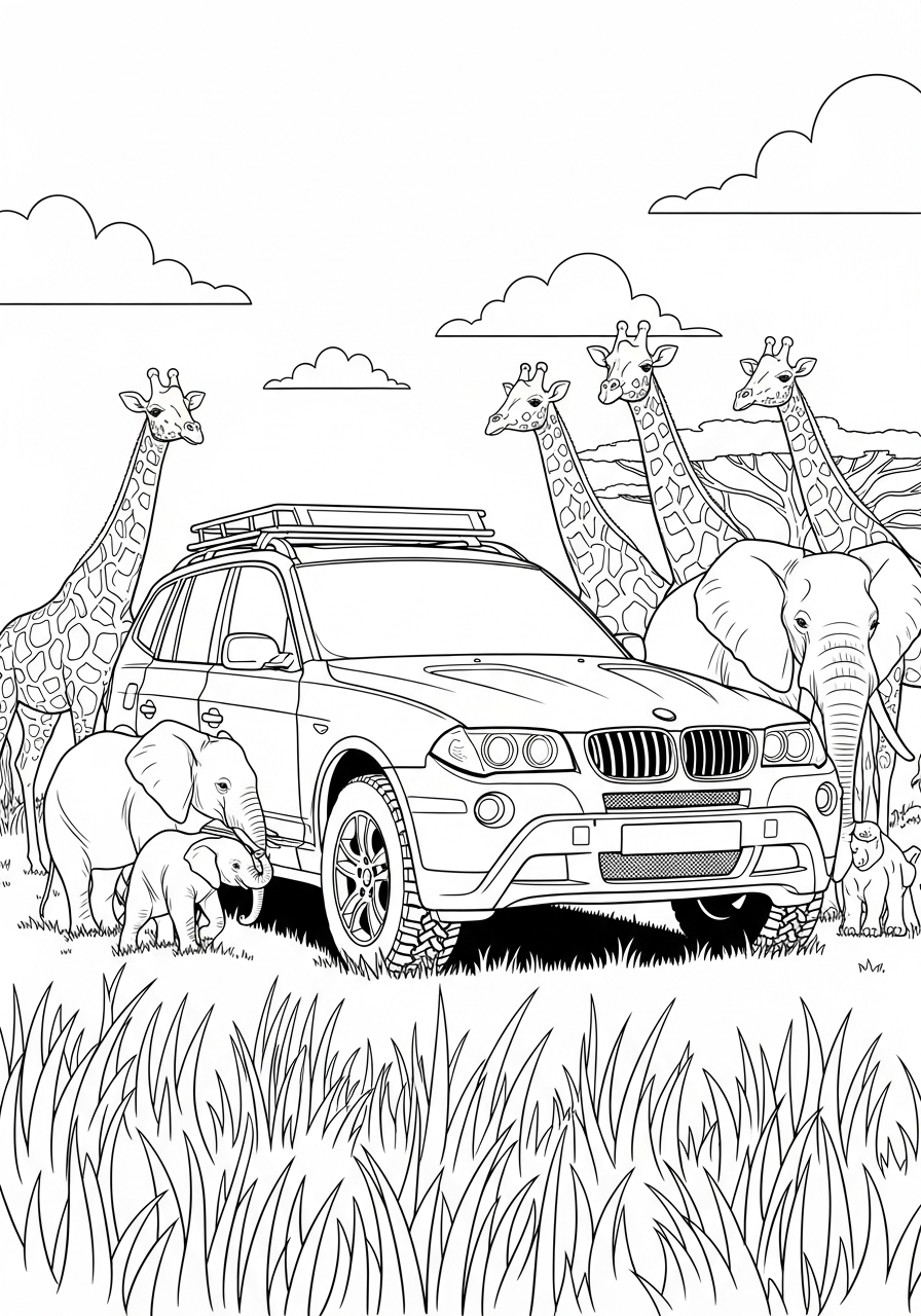 BMW 21 disegni da colorare per bambini pdf BMW 1