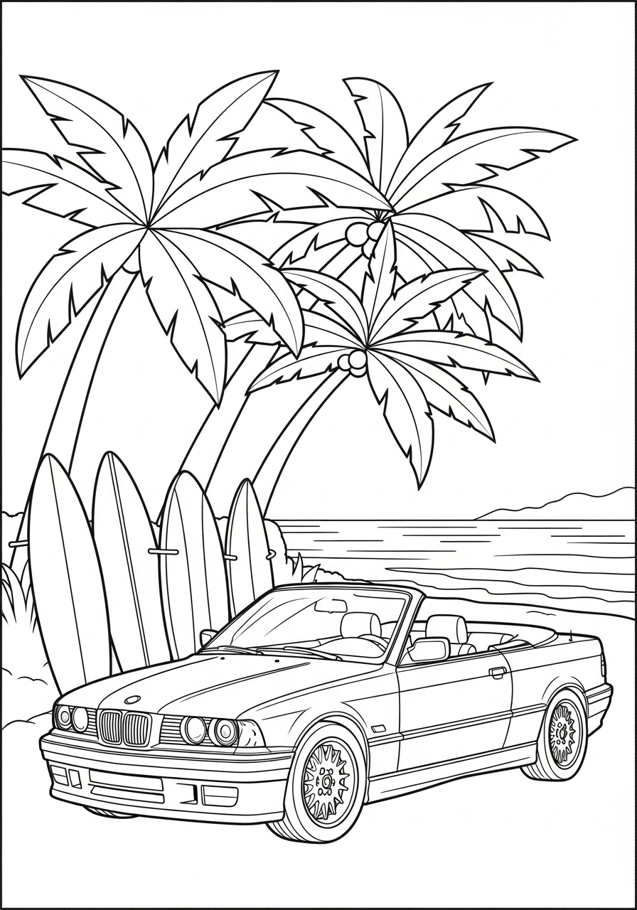 BMW 4 disegni BMW da colorare per bambini