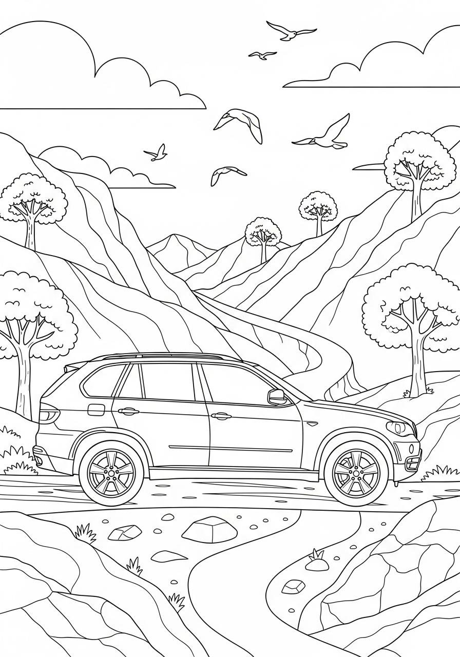 BMW 5 disegni di BMW da colorare per bambini