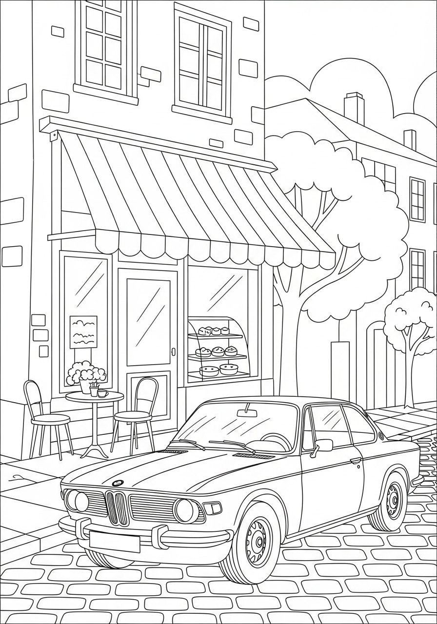 BMW 6 BMW da colorare a4