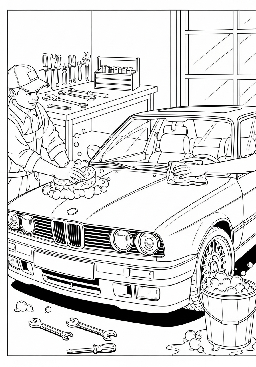 BMW 9 BMW da colorare bambini