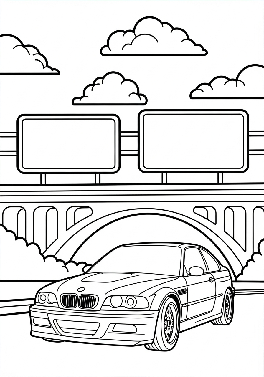 BMW 10 disegni BMW da colorare pdf
