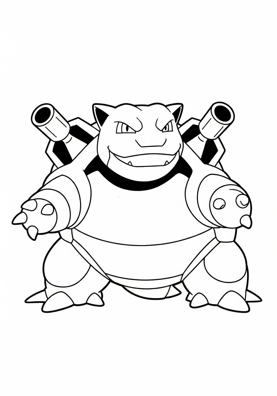 immagini da colorare Blastoise gratis