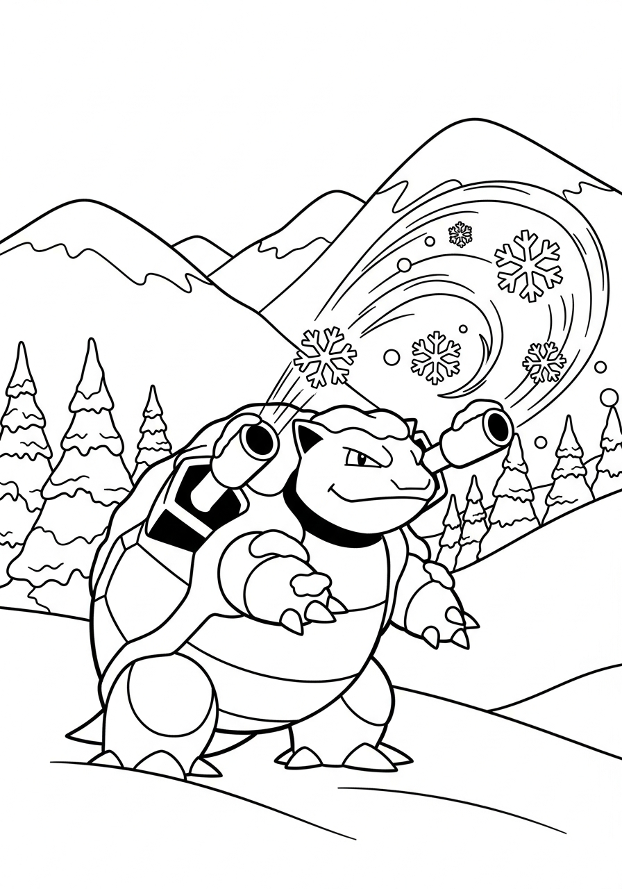 immagine di Blastoise da colorare