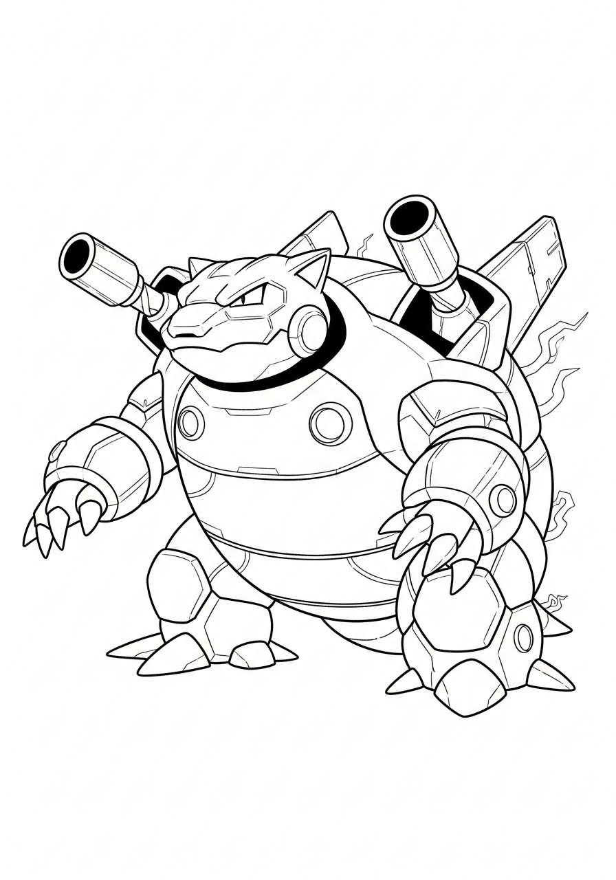 immagini da stampare e colorare di Blastoise