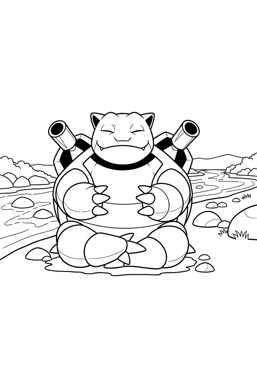 disegni di Blastoise da colorare