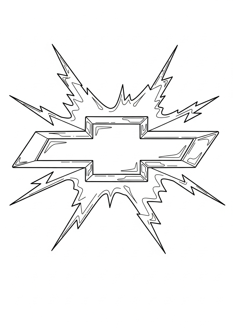 Chevrolet 8 disegno Chevrolet da colorare per bambini