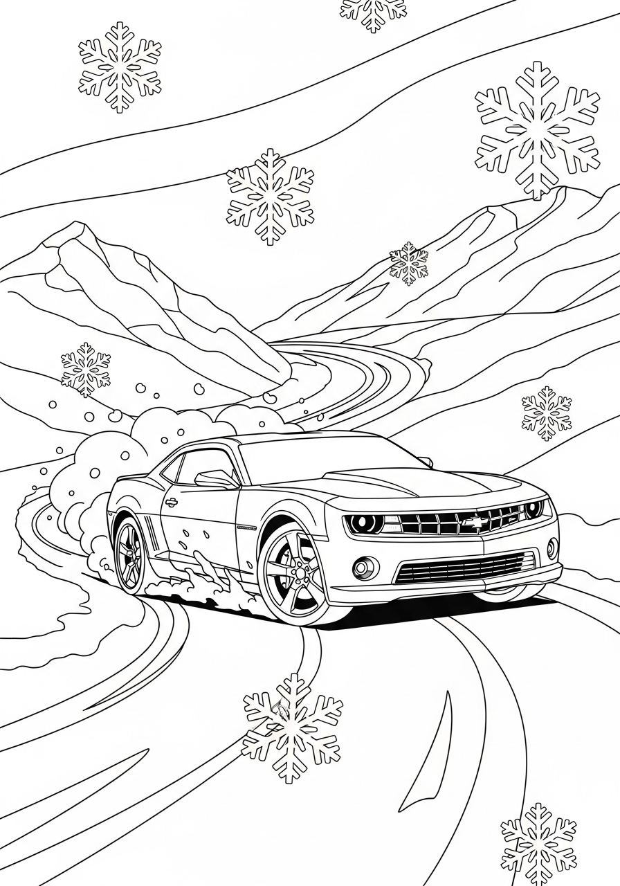 Chevrolet 6 da colorare Chevrolet disegno facile bambini