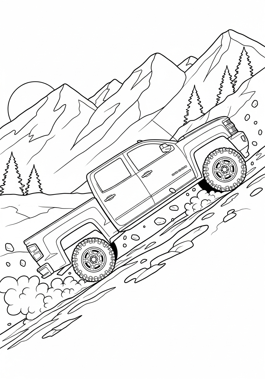 Chevrolet 20 disegno di Chevrolet da stampare e colorare