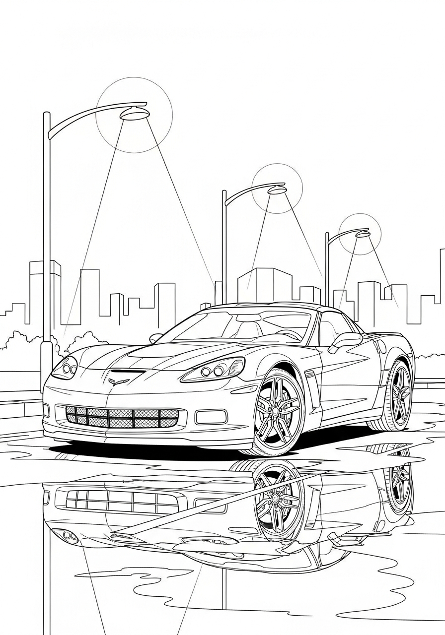 Chevrolet 19 disegno Chevrolet da colorare per bambini 1