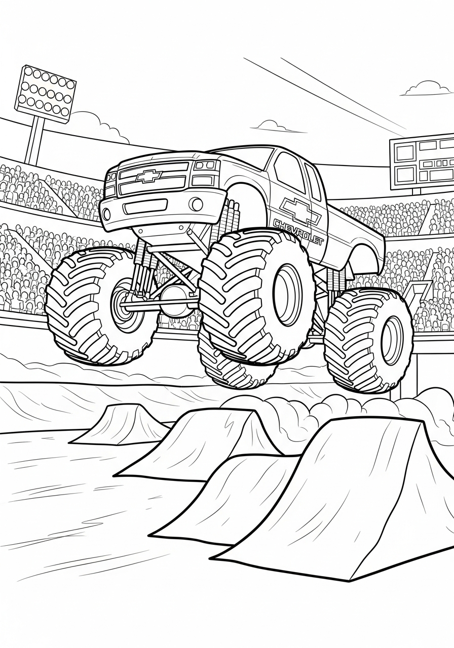 Chevrolet 18 disegni Chevrolet facili da colorare