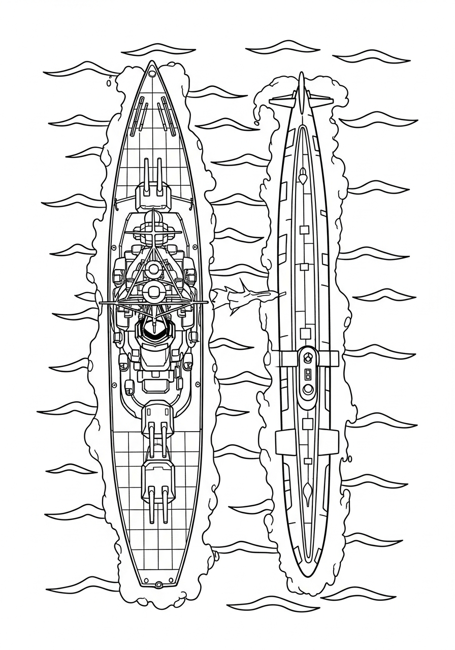 disegni Corazzata da colorare