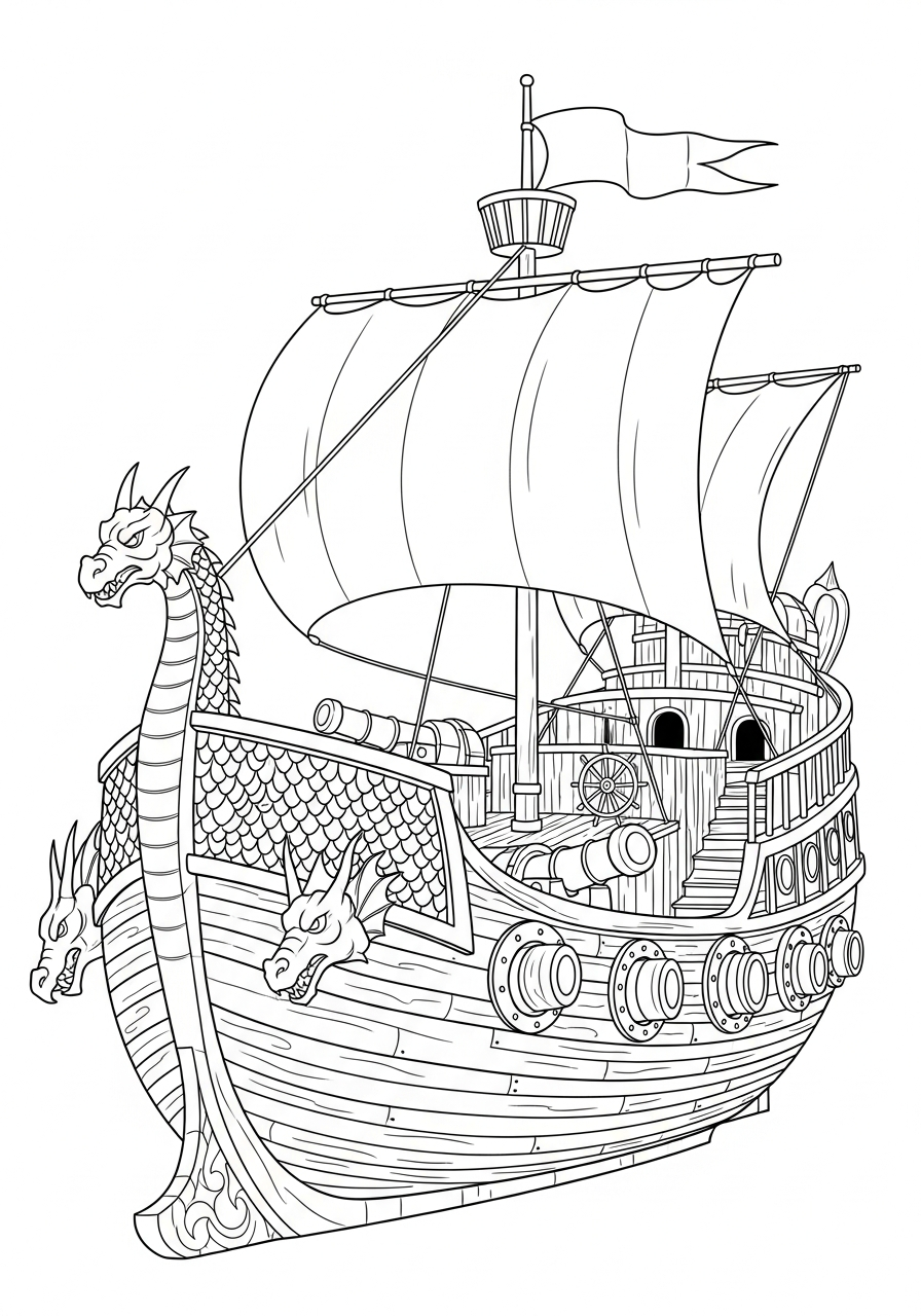 Corazzata da stampare e colorare gratis