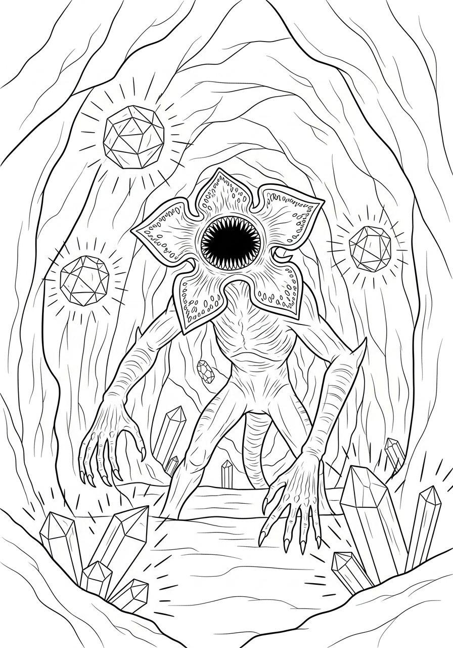 Demogorgon 15 immagine da colorare Demogorgon