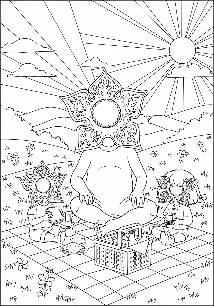 Demogorgon 11 immagine di Demogorgon da colorare