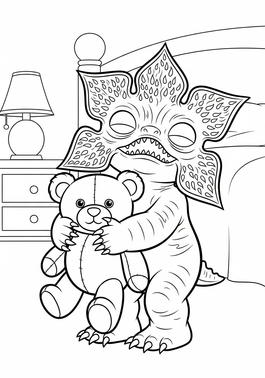 Demogorgon 10 disegni da stampare e colorare Demogorgon 1