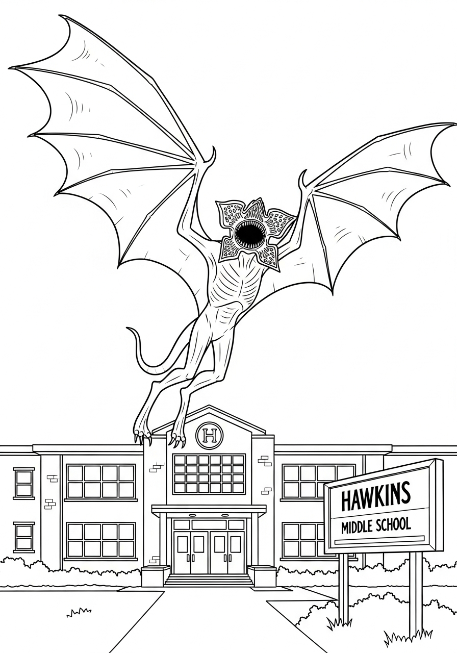 Demogorgon 9 disegni di Demogorgon da colorare e stampare gratis