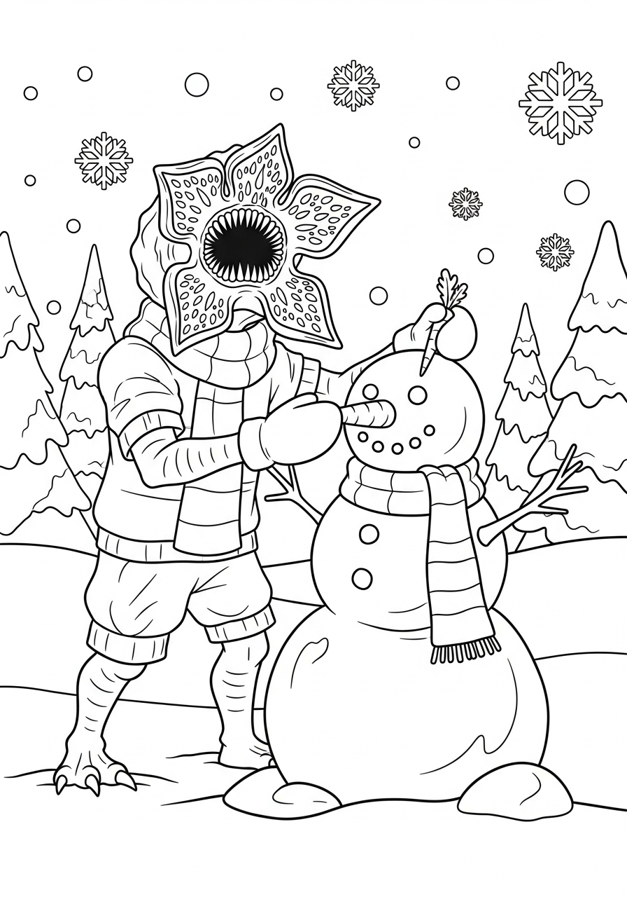 Demogorgon 7 disegni Demogorgon da colorare e stampare