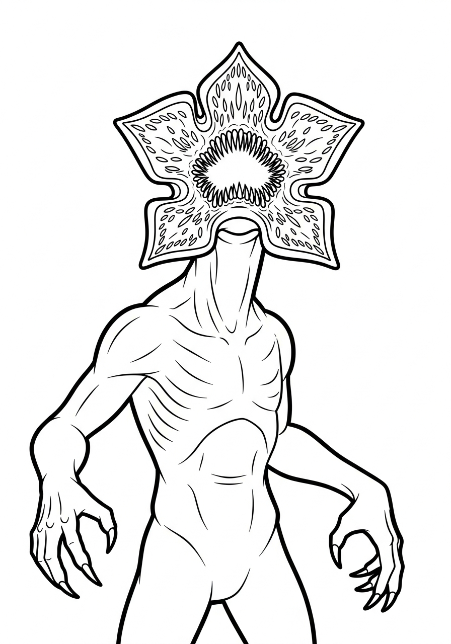 Demogorgon 24 disegni di Demogorgon da colorare e stampare