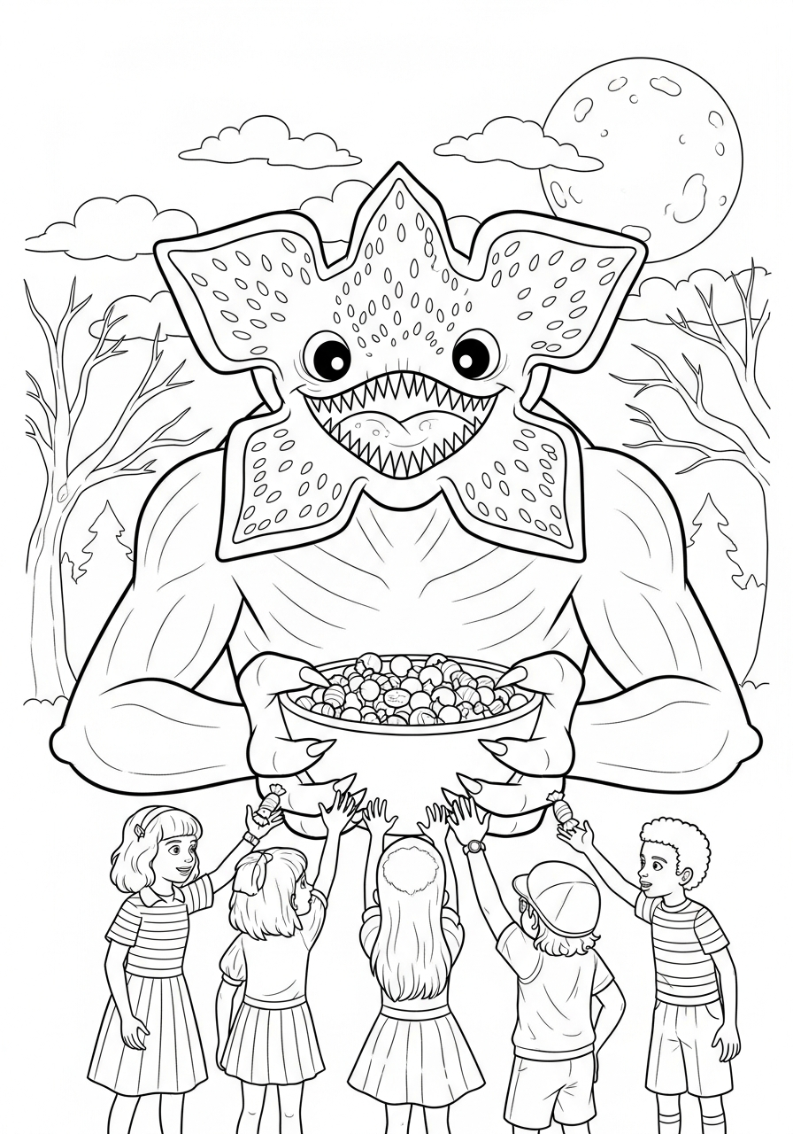 Demogorgon 20 disegno Demogorgon da colorare e stampare 1