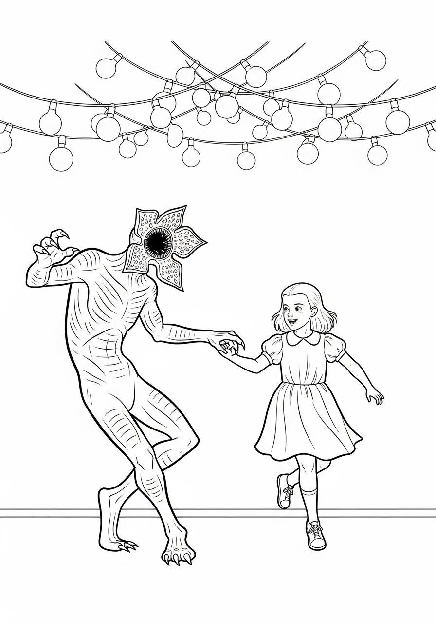 Demogorgon 19 disegni facili di Demogorgon da colorare