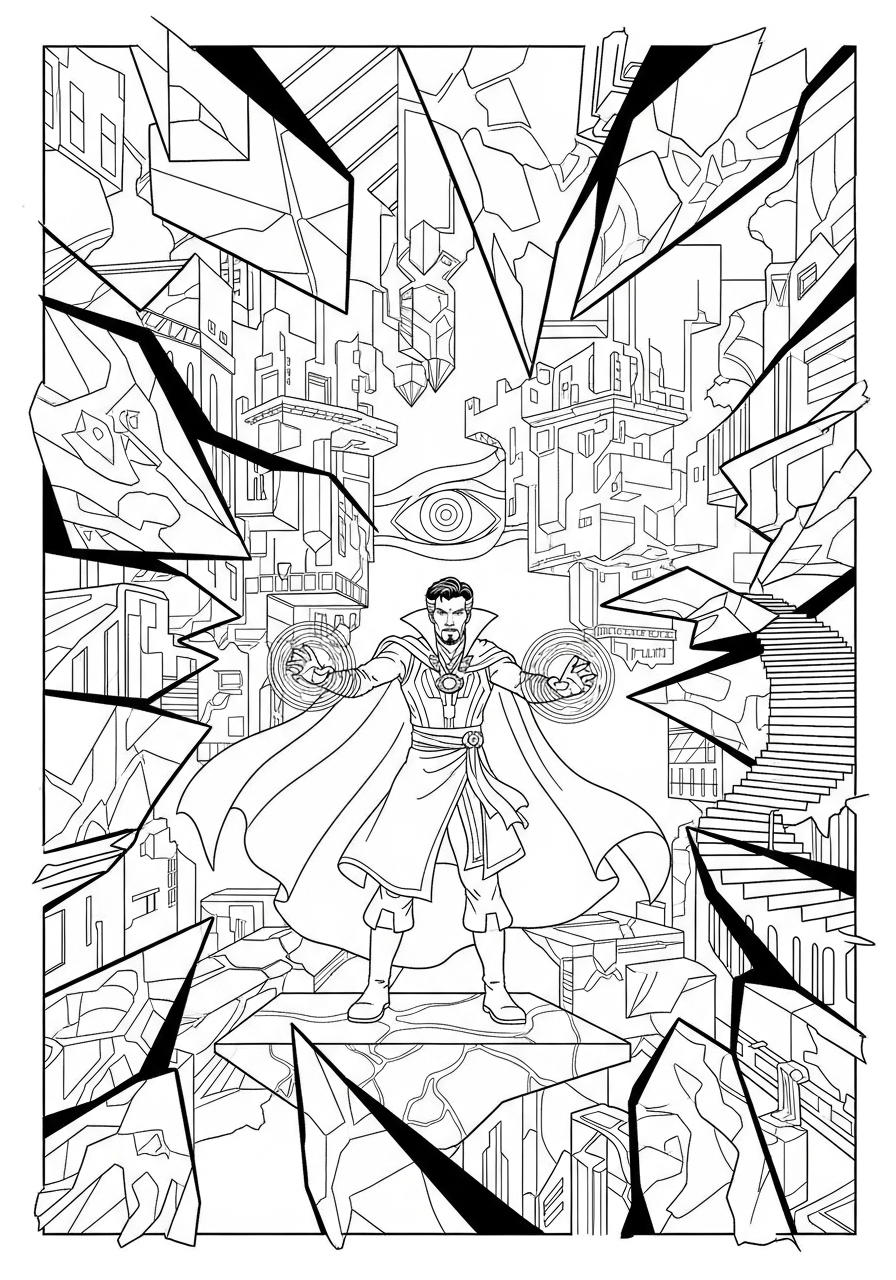 foto Doctor Strange da colorare